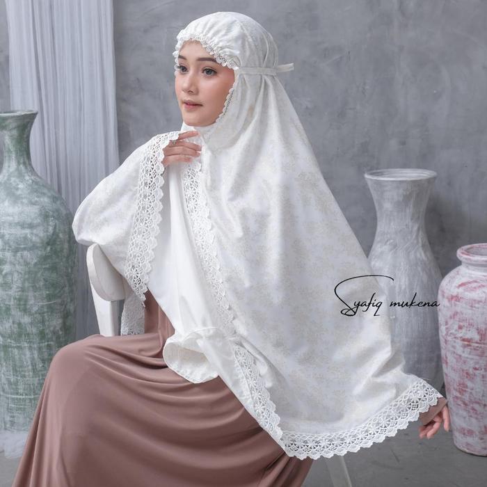 Bergo Hijab Instan Kerudung Saku Sutra Katun Poill Motif Umroh Haji Bergo Hijab Instan Kerudung Saku