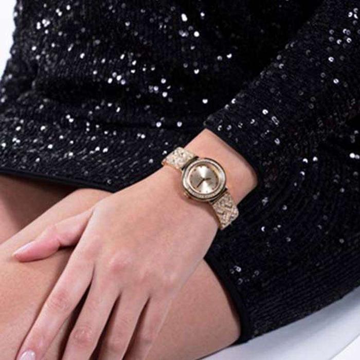 Guess Watches Gw0476L2 Treasure Jam Tangan Wanita Analog Gold
