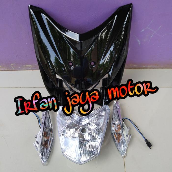 Tameng panel body depan Honda Blade lama plus lampu