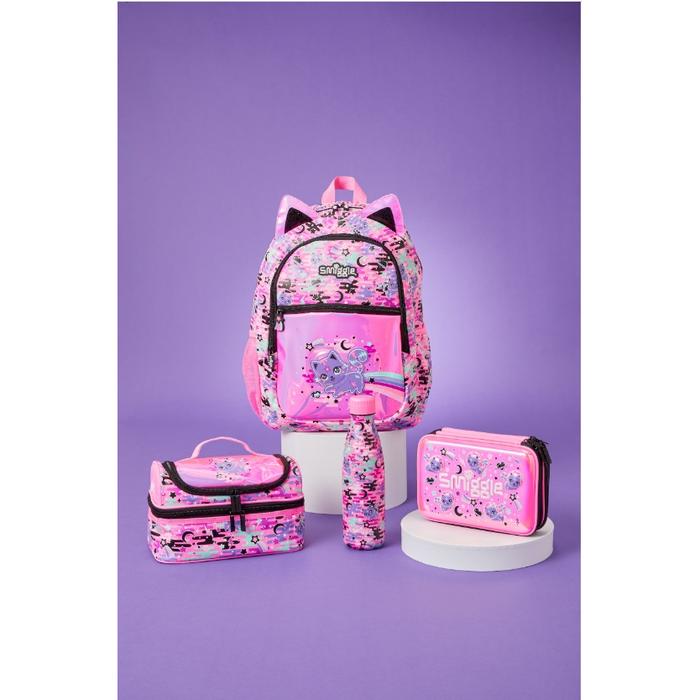 Smiggle Cat fanta away backpack lunchbag hardtop bottle original