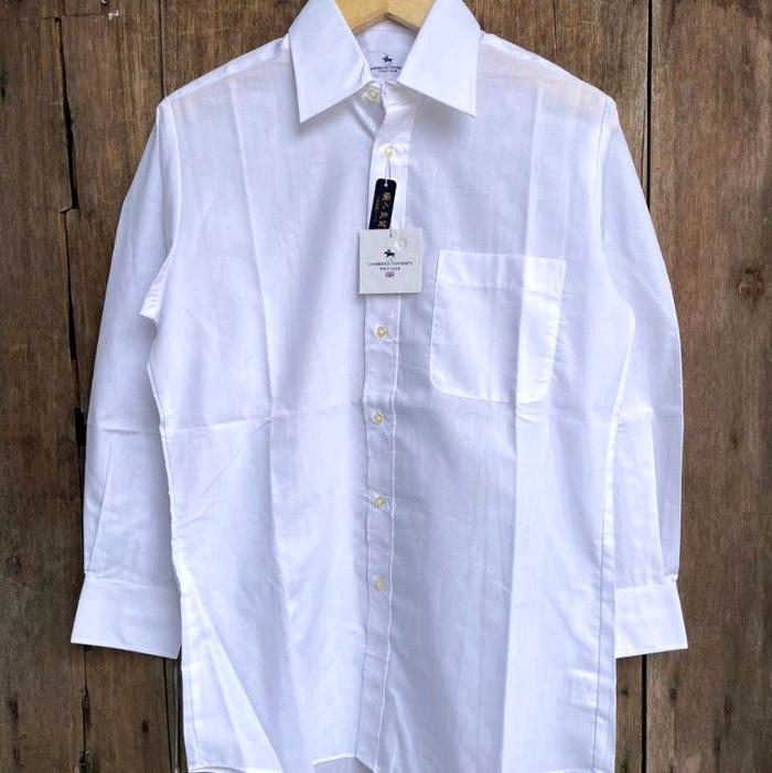 kemeja putih formal polo club size M second