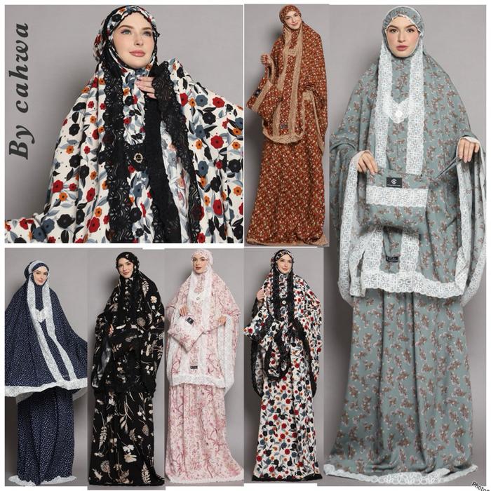 New DHUHA MUKENA ‼mukena rayon premium mix renda