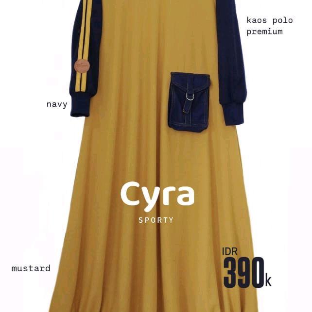 Zisheeri /Cyra By Zisheeri / Gamis Cyra By Zisheeri /Gamis Sporty /Gamis Casual / Gamis Modis / Gami