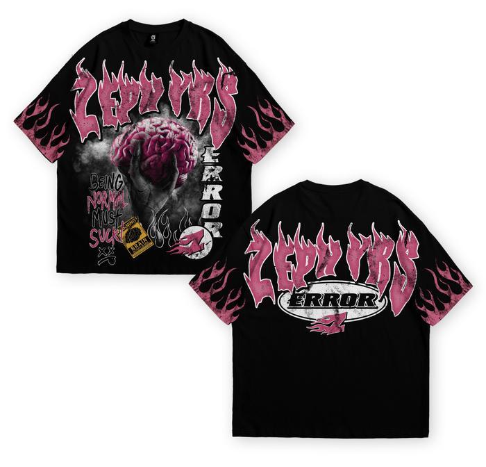 PREMIUM (READY) terjamin ONESET KAOS Oversize Zephyrs Brain Error Heavy Cotton Unisex terlaris