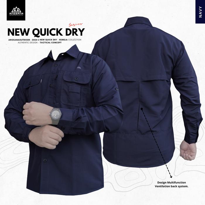 Kemeja Angsana Quickdry Original 02 Best seller fit branded Pria Baju Kaos Panjang Katun Distro Hita