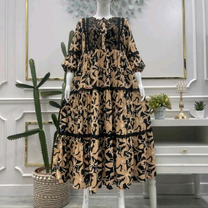 gamis salvina ys inara canda Brokat Wanita