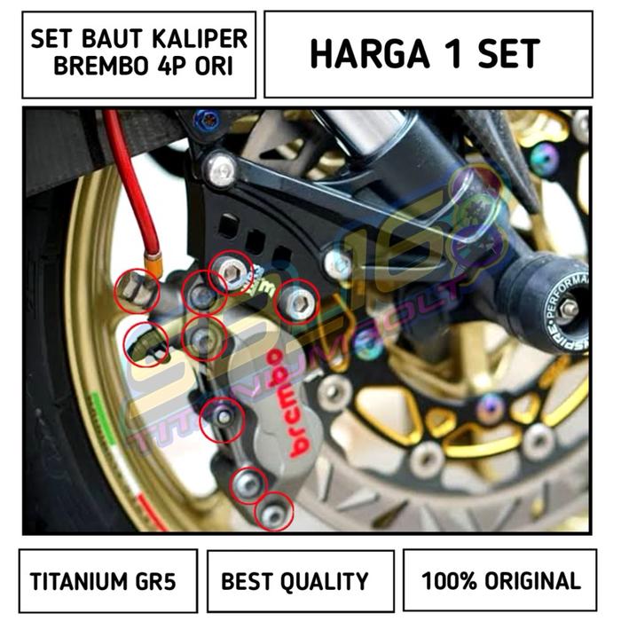 PAKET BAUT KALIPER BREMBO 4P