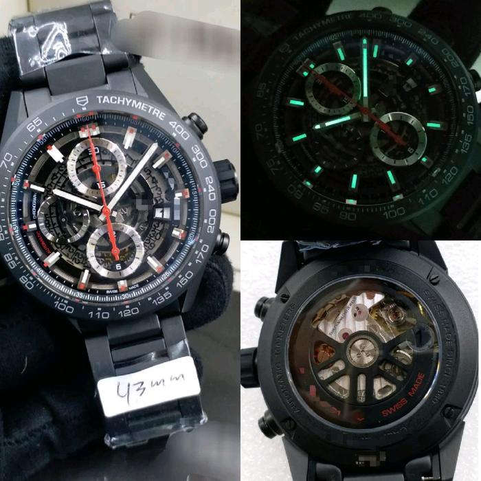 Dr.Jam IICARRERA HEUER01 BLACK CERAMIC XF 43MM TOP TIER 5