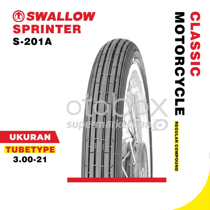 Ban Luar Motor Swallow S-201 Sprinter 300-21 Ring 21 TubeType