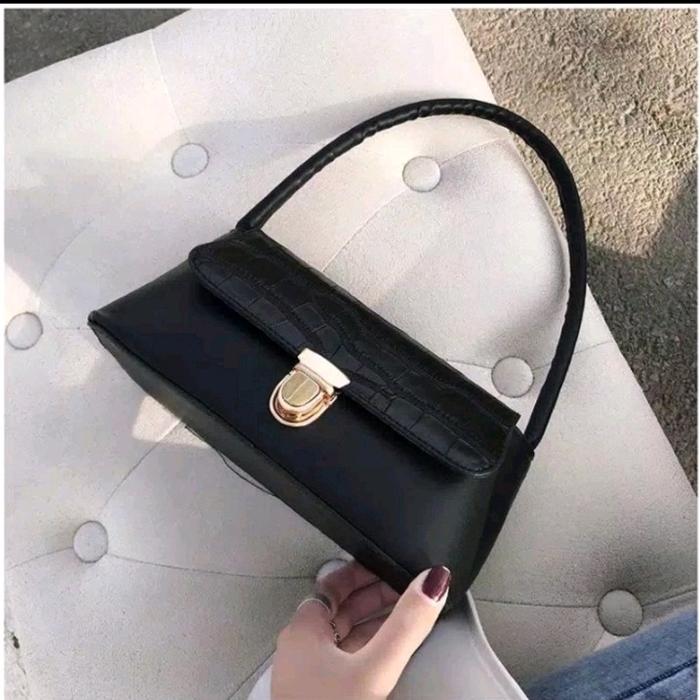TAS SHOULDER BAG WANITA FASHION RETRO VINTAGE ( CROCO ) KOMBI MINISO