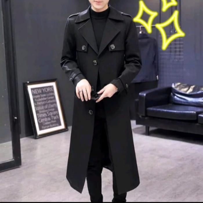 Jubah Pria Long Coat/Jas Coat Pria/Blazer Pria Coat/Jaket Mantel Coat