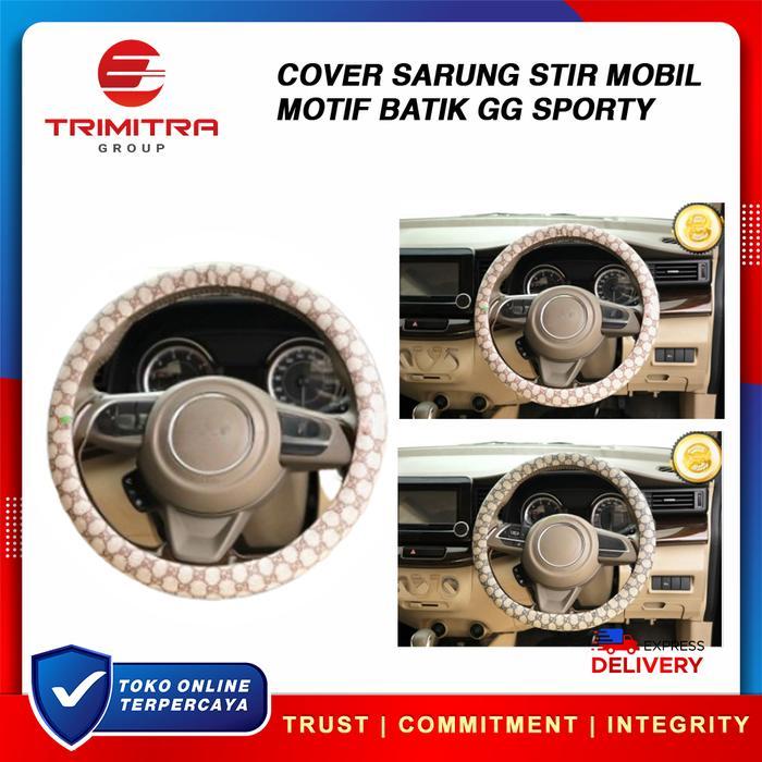 Cover Stir Sarung Stir Penutup Stir Mobil Innova Lama Motif Batik GG