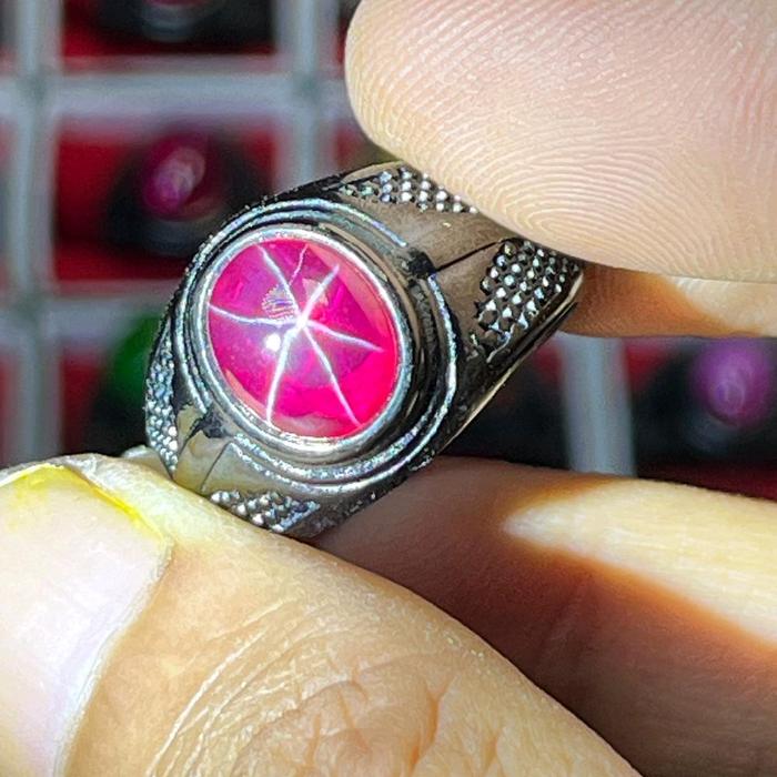 batu cincin red Amerika star kualitas terbaik