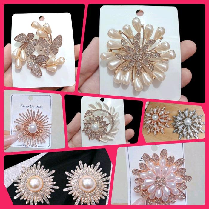 BROSS HIJAB BUNGA FULL MUTIARA bros BROS BULAT KEBAYA