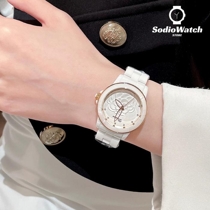 Jam Tangan Wanita Anti Air Elegan Mewah Tali Keramik Jam Tangan Cewek Keramik AC