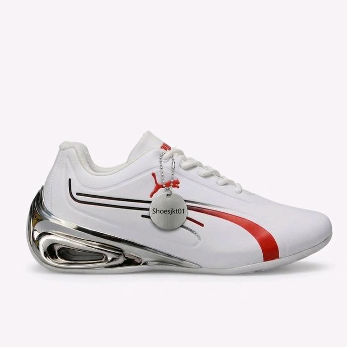 Sepatu Puma Roma X Ferarri White Metalic Original