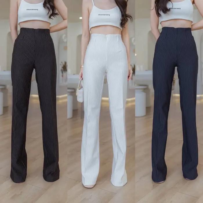 Kawisari - Flare Pants e Bangkok - Celana nita Semi cutbray Import Premium - H h ist Pants - Celana 