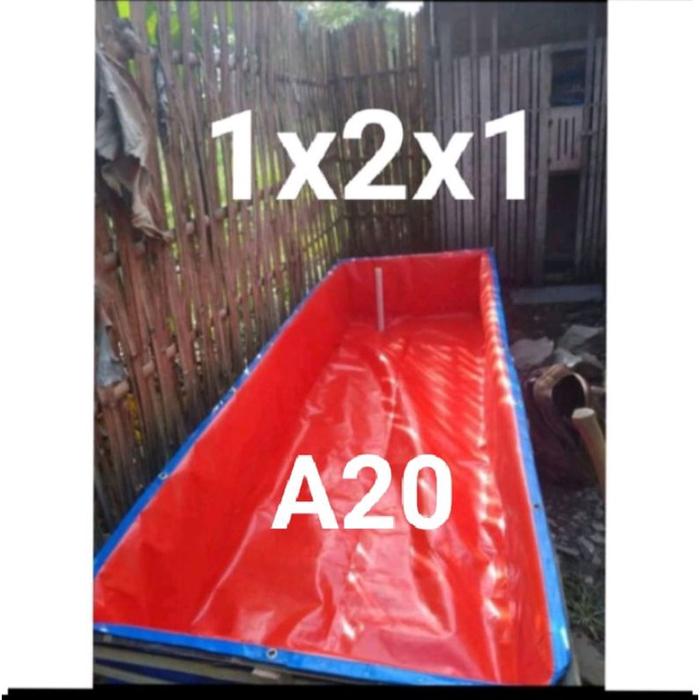 TERPAL KOLAM IKAN KOLAM TERPAL IKAN 2x1x1A20 koi nila lele cupang guramai gabus (terbaru)