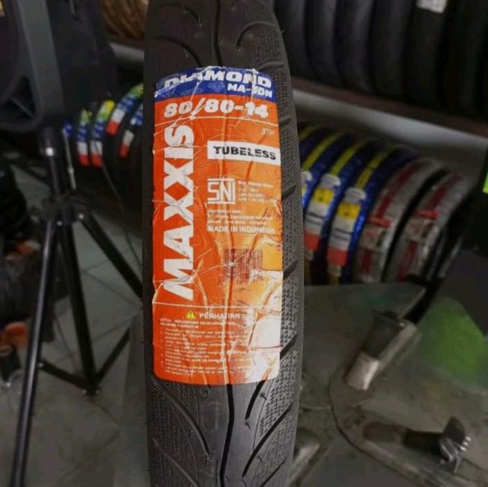 Ban Maxxis Diamond 80/80-14 Tubles/Maxxis Diamond 80/80-14 Tubles/Ban Depan Luar Maxxis Vario 125/Ba