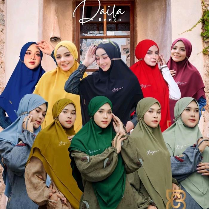 [BUGIO CLOTHING] BERGO/HIJAB ONLY " DAILA BERGO " by Bugio Clothing