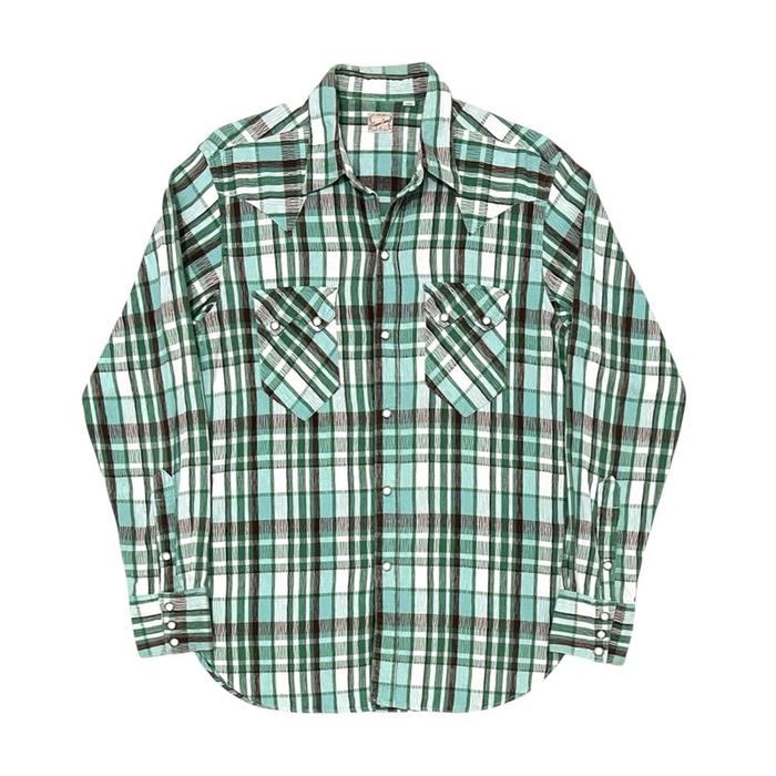Sugar cane plaid Western Shirt