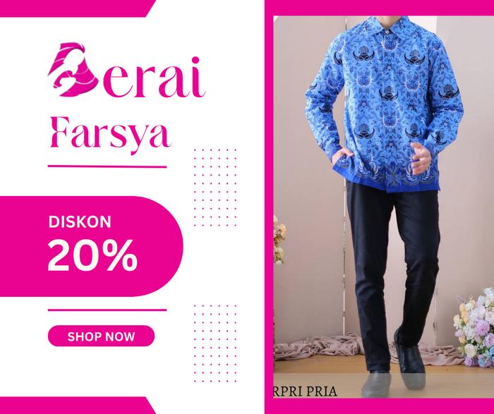 LUVENA KEMEJA PRIA KORPRI LAMA