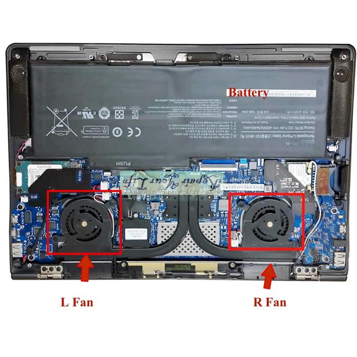 Notebook Cooling Fan Cooler Radiator for SAMSUNG NP900X3C 900X3D