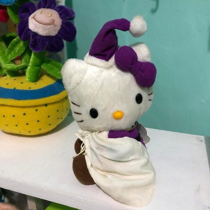 Boneka hellokittu sanrio hk santa ungu hk kostum natal hellokitty kostum santa warna ungu sanrio eik