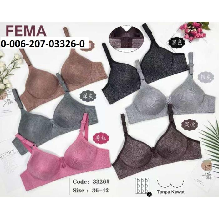 BRA FEMA 3326 BRA BUSA SEDANG CUP B TANPA KAWAT