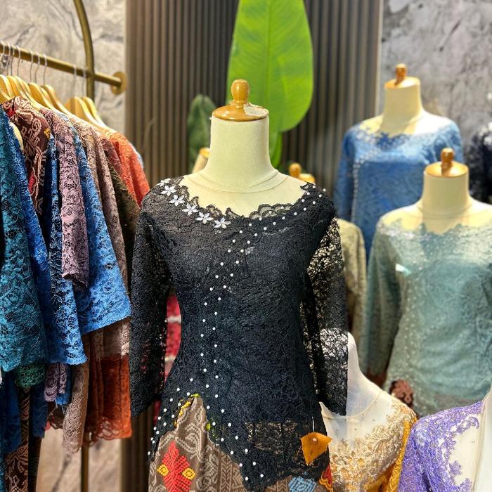 kebaya payet mutiara atasan brokat fatmawati+sudah berpuring Baju