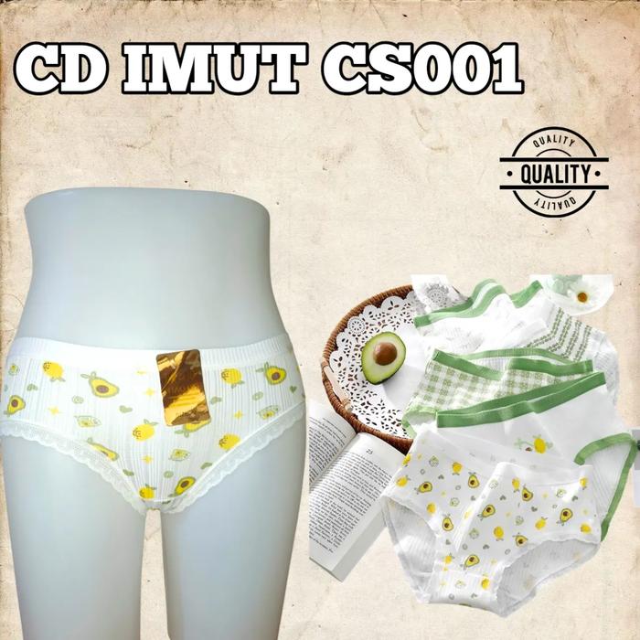 NEW!! CELANA DALAM WANITA REMAJA DAN DEWASA MOTIF ALPUKAT LUCU - DALAMAN PEREMUPUAN REMAJA -SEMPAK C
