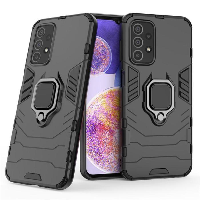[HANYA CASING !] Phone Case Compatible With SAMSUNG A23 A33 A53 A73 CASE ROBOT ARMOR IRING STANDING 