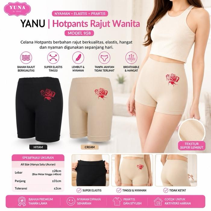 YANU | Hotpants Rajut Wanita YANU 958