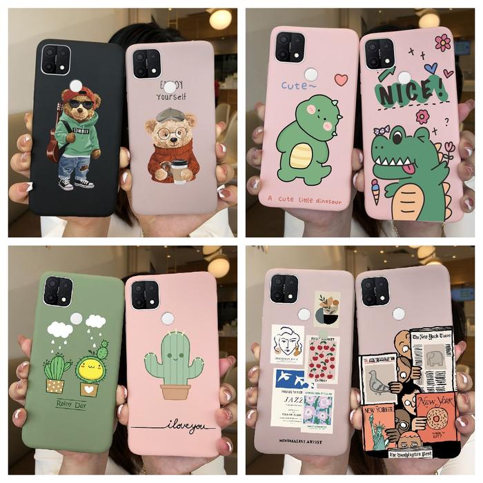 For OPPO A15 Case For OPPO A15 A 15 Phone Case TPU Silicone Bumper