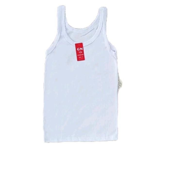 singlet wanita remaja golden nick sf 038 kaos dalam perempuan 3 pcs Dewasa Nyaman Putih Tank Panjang