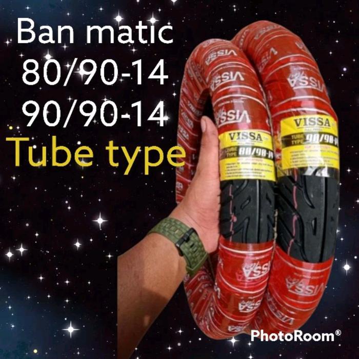Ban Metik Ban Luar Metic Sepasang Mio Beat Vario ukuran 80/90 & 90/90 ring 14 vissa