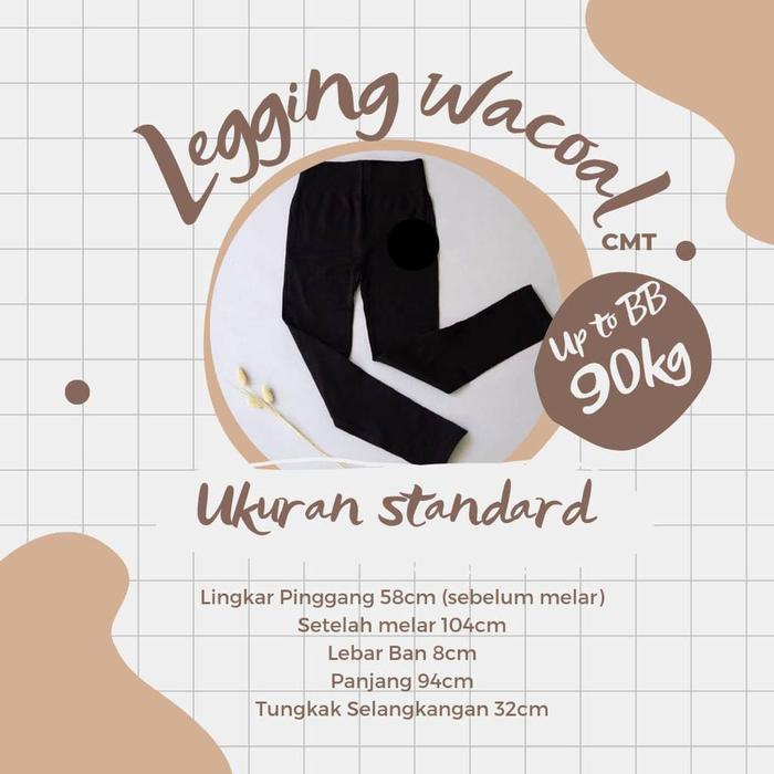 Celana Legging Wacoal  / Celana Legging Wanita / Legging Wanita Tebal / Legging Fleece Tebal Highwai