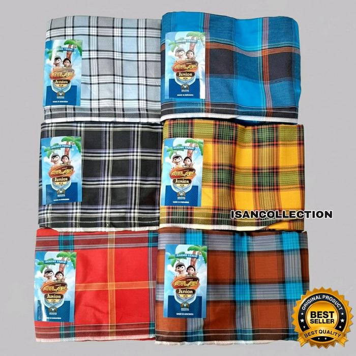 Sarung Atlas Junior | Atlas Junior Anak/ Sarung Motif Kotak Kotak Atlas Junior