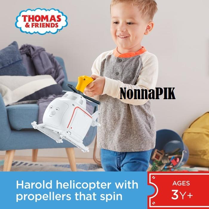 Thomas and Friends Press 'n Spin Harold Helicopter - Mainan Anak