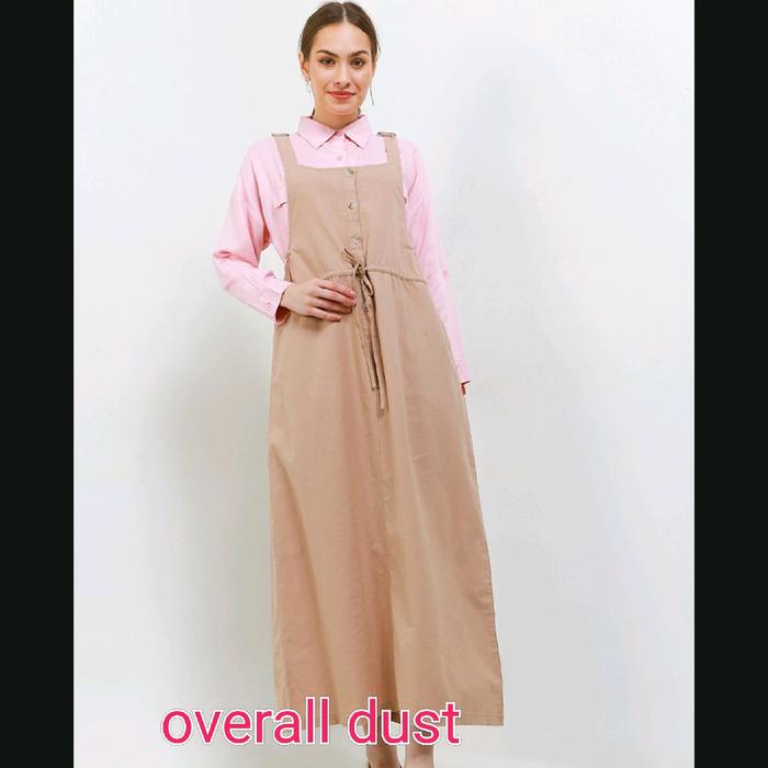 overall dust pink wanita dewasa baju luaran