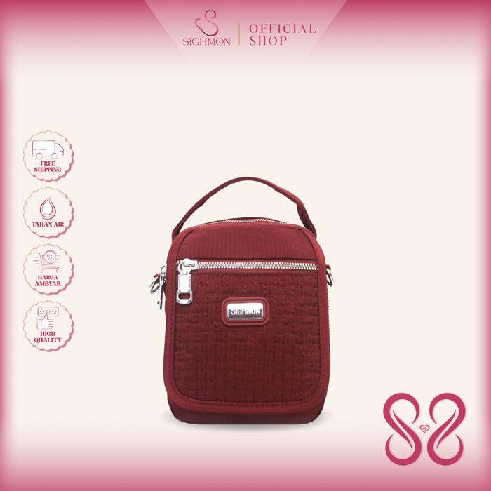 SIGHMON - Kaila Bag - Tas Selempang Wanita Import SlingBag Waterproof