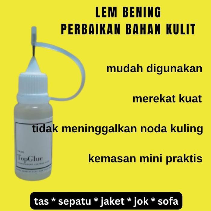 HEMAT Lem Bening Perekat untuk Perbaikan Repair Melekatkan Tas Sepatu Jaket Jok Leather Kulit Asli d