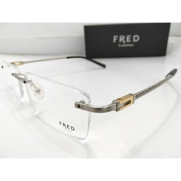 Frame Kacamata Frameless Bor Fred Titanium Model Casual