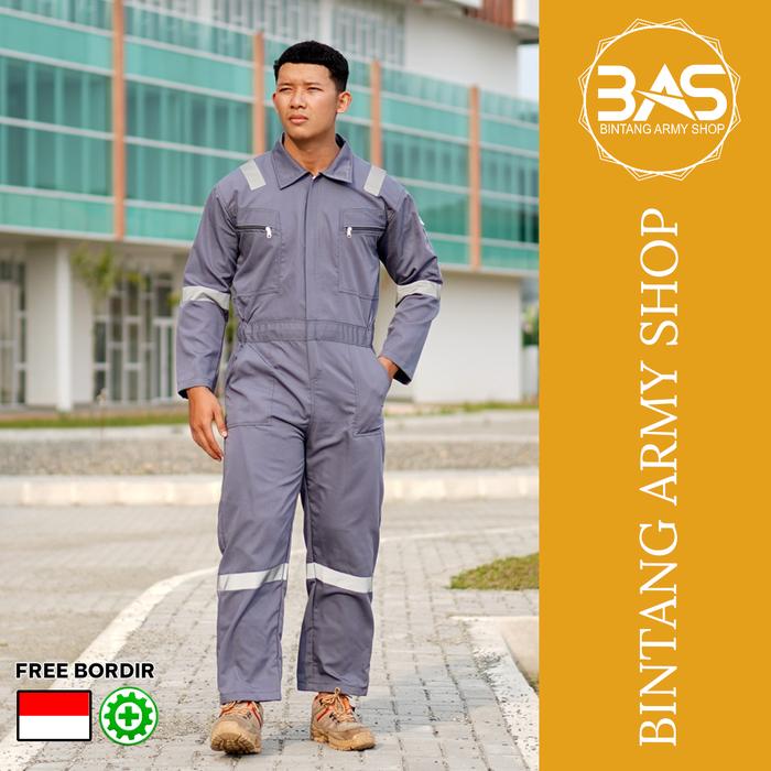 Wearpack Safety Scothlite/Wearpack Langsungan/Werpak jetstar Skotlet/Coveralls Panjang Merah Biru Ka