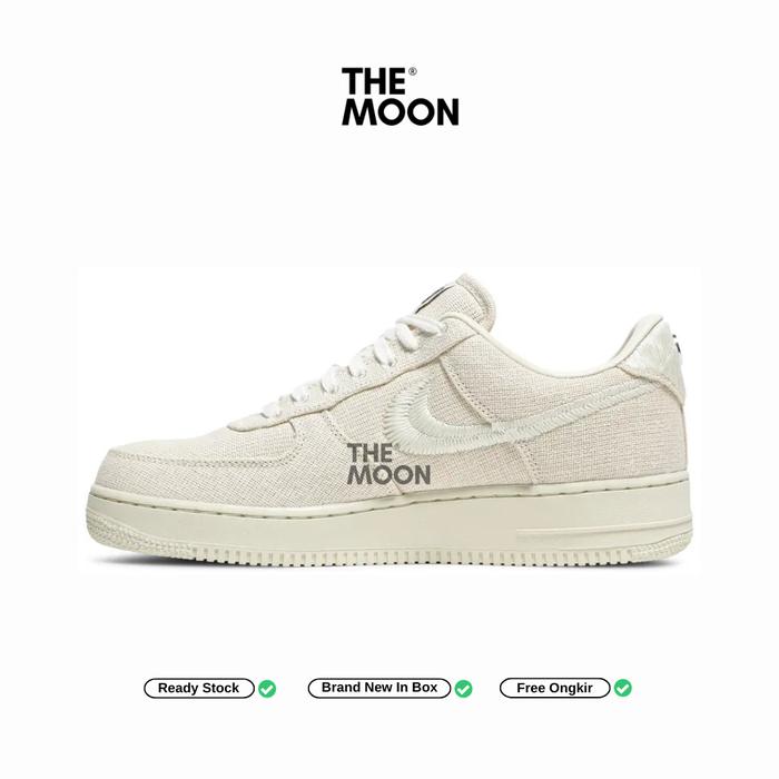 Sepatu Air Force - Air Force 1 Low x Stussy Fossil Original