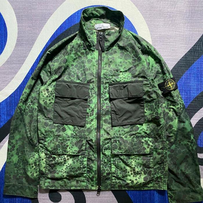 stone island aligator camo
