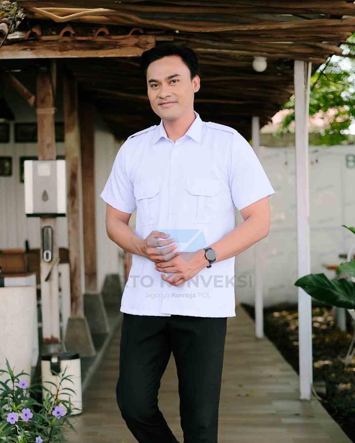 Kemeja Pilot PNS Putih PDH Pangkat Premium PRIA (Lengan Pendek) & Wanita (Lengan Panjang)