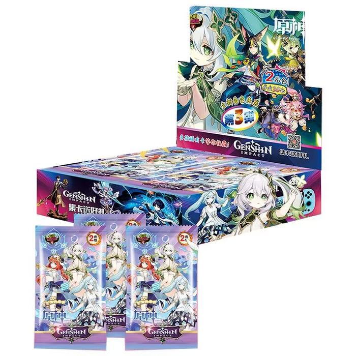2022 Genuine Genshin Impact Cards Anime Figure Genshin Impact Aether
