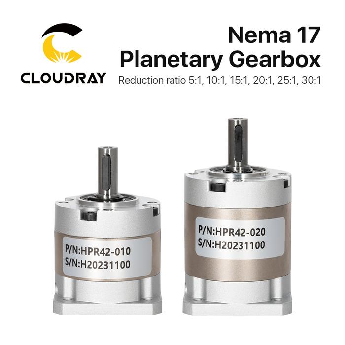 Cloudray Nema17 Planetary Gearbox Motor Speed Reducer Ratio 5:1,