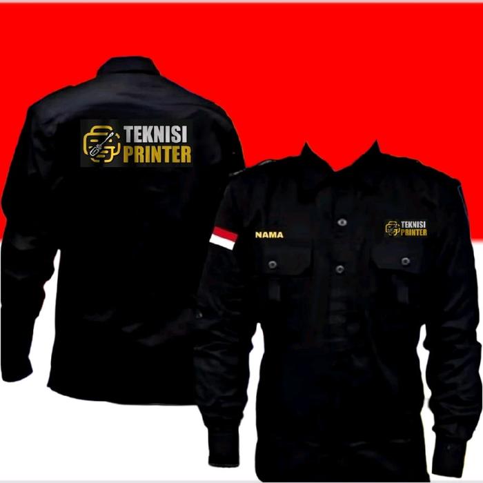 pul bordir kemeja teknisi printer baju teknisi printer seragam teknisi printer Pdh teknisi printer P